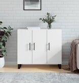 VidaXL Dressoir 90x34x80 cm bewerkt hout wit