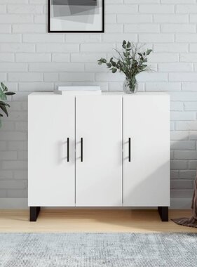 VidaXL Dressoir 90x34x80 cm bewerkt hout wit