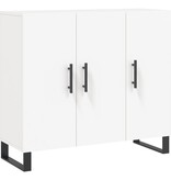 VidaXL Dressoir 90x34x80 cm bewerkt hout wit