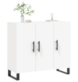 VidaXL Dressoir 90x34x80 cm bewerkt hout wit