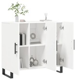 VidaXL Dressoir 90x34x80 cm bewerkt hout wit