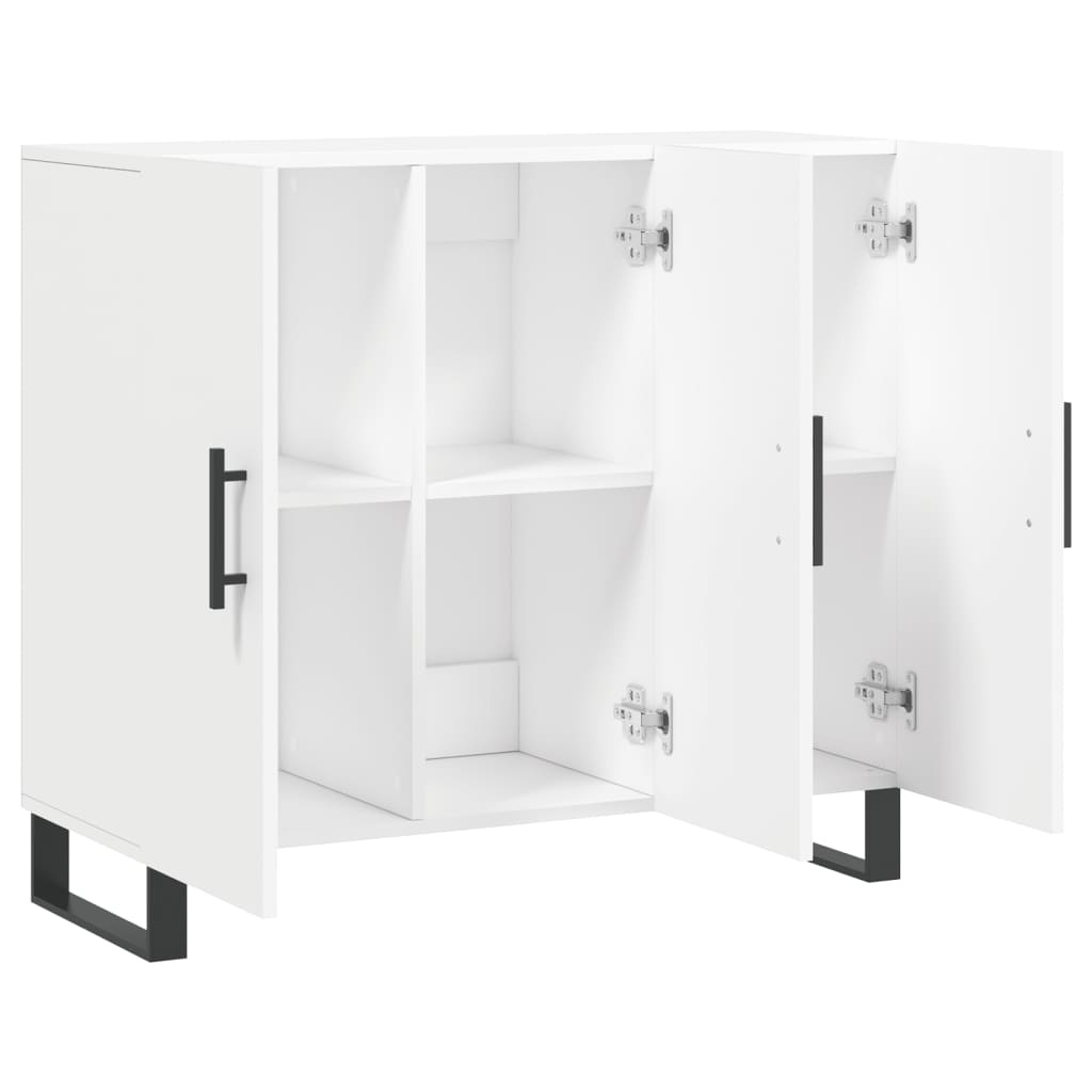 VidaXL Dressoir 90x34x80 cm bewerkt hout wit