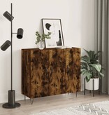 VidaXL Dressoir 90x34x80 cm bewerkt hout gerookt eikenkleurig