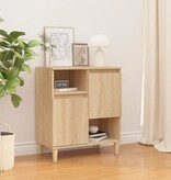 VidaXL Dressoir 60x35x70 cm bewerkt hout sonoma eikenkleurig
