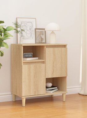 VidaXL Dressoir 60x35x70 cm bewerkt hout sonoma eikenkleurig