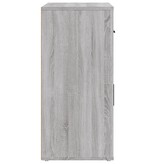 VidaXL Dressoir 80x33x70 cm bewerkt hout grijs sonoma eikenkleurig