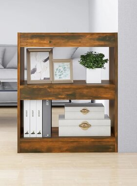 VidaXL Boekenkast/kamerscherm 60x30x72 cm gerookt eikenkleurig