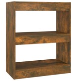 VidaXL Boekenkast/kamerscherm 60x30x72 cm gerookt eikenkleurig