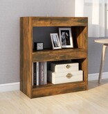 VidaXL Boekenkast/kamerscherm 60x30x72 cm gerookt eikenkleurig