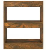 VidaXL Boekenkast/kamerscherm 60x30x72 cm gerookt eikenkleurig