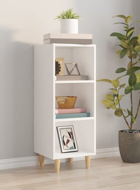 VidaXL Dressoir 34,5x32,5x90 cm bewerkt hout wit