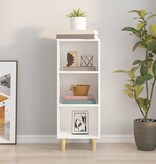 VidaXL Dressoir 34,5x32,5x90 cm bewerkt hout wit