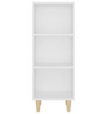 VidaXL Dressoir 34,5x32,5x90 cm bewerkt hout wit