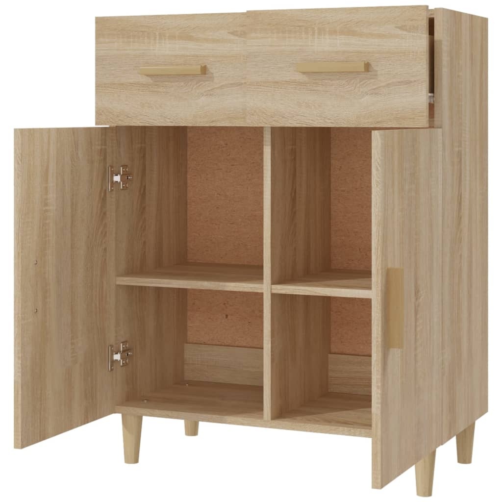 VidaXL Dressoir 69,5x34x89 cm bewerkt hout sonoma eikenkleurig