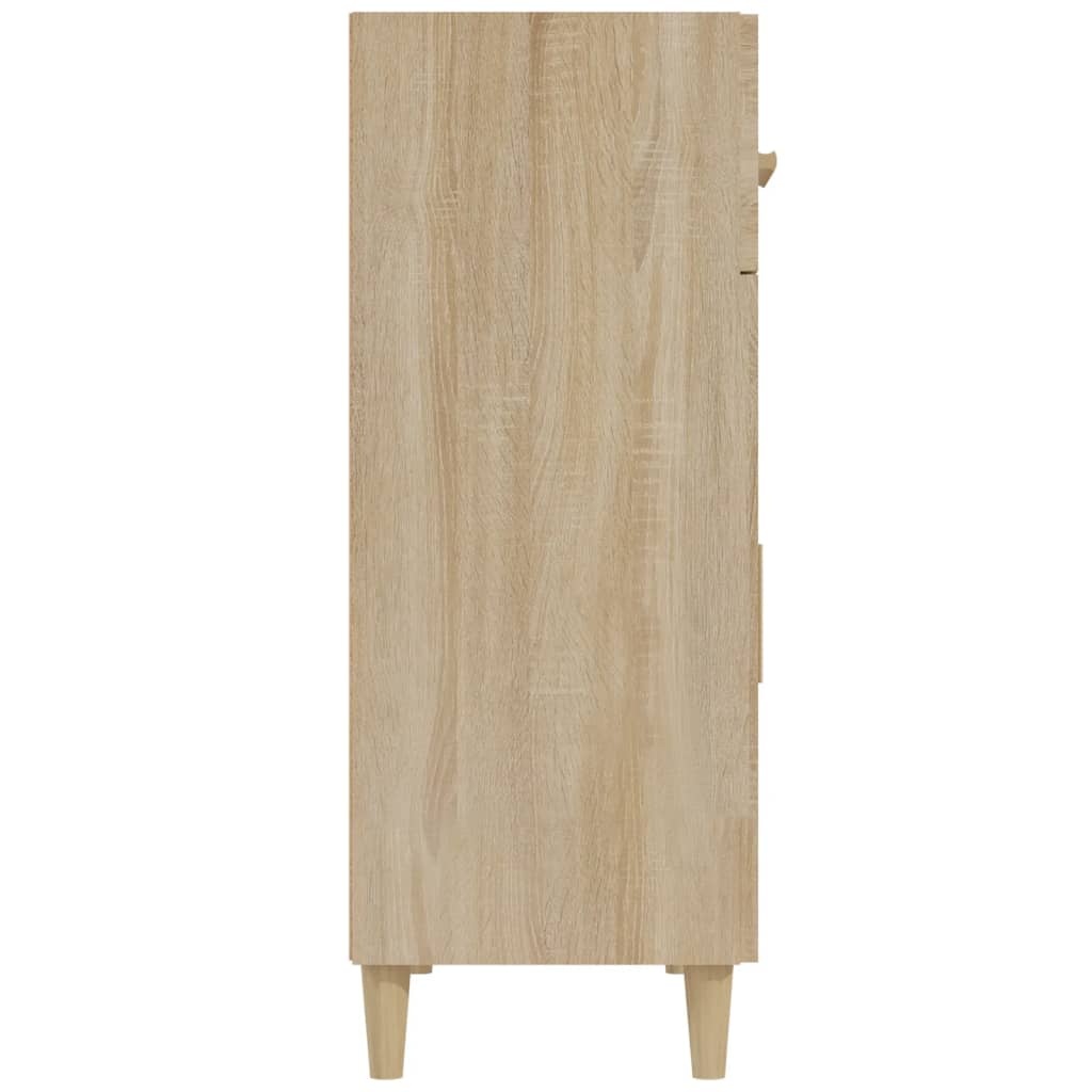 VidaXL Dressoir 69,5x34x89 cm bewerkt hout sonoma eikenkleurig