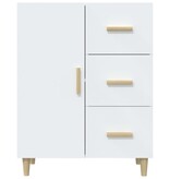 VidaXL Dressoir 69,5x34x90 cm bewerkt hout wit