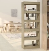 VidaXL Boekenkast/kamerscherm 60x30x166 cm bewerkt hout sonoma eiken