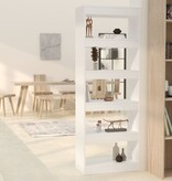 VidaXL Boekenkast/kamerscherm 60x30x166 cm spaanplaat wit