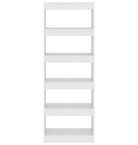 VidaXL Boekenkast/kamerscherm 60x30x166 cm spaanplaat wit