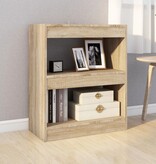 VidaXL Boekenkast / kamerscherm 60x30x72 cm sonoma eikenkleurig