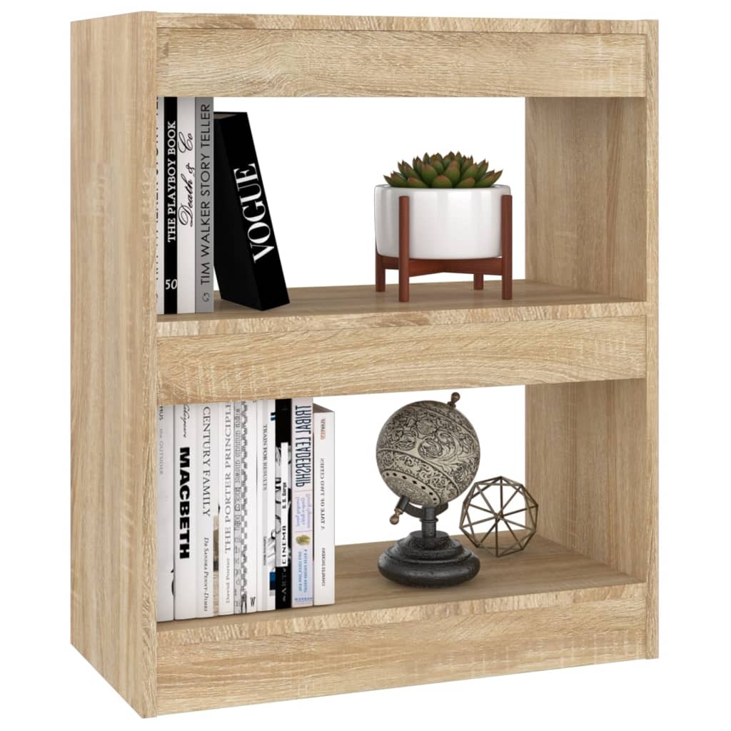 VidaXL Boekenkast / kamerscherm 60x30x72 cm sonoma eikenkleurig