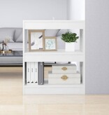 VidaXL Boekenkast/kamerscherm 60x30x72 cm wit