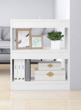 VidaXL Boekenkast/kamerscherm 60x30x72 cm wit