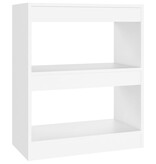 VidaXL Boekenkast/kamerscherm 60x30x72 cm wit