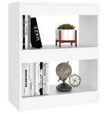 VidaXL Boekenkast/kamerscherm 60x30x72 cm wit