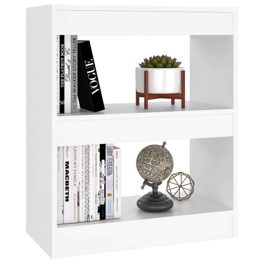 VidaXL Boekenkast/kamerscherm 60x30x72 cm wit