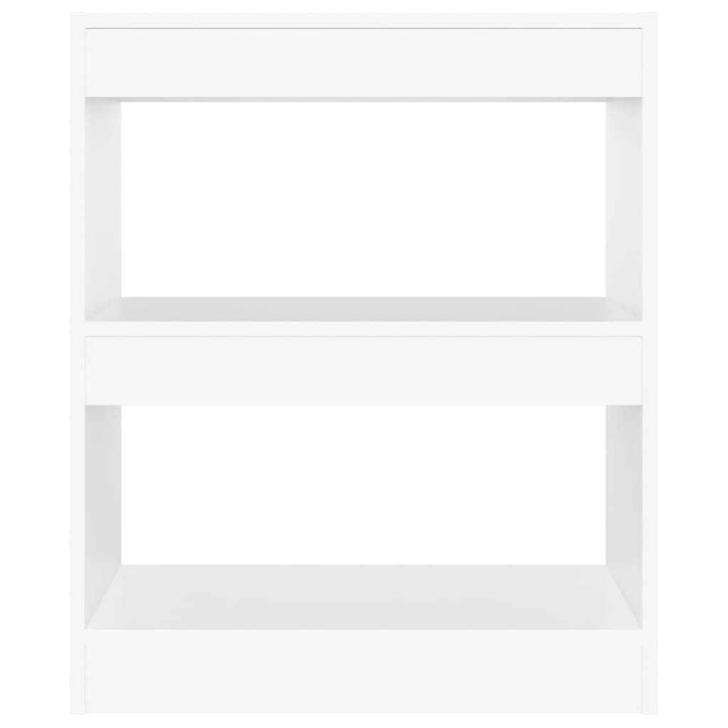 VidaXL Boekenkast/kamerscherm 60x30x72 cm wit