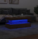 VidaXL Salontafel met LED-verlichting 90x50x40cm artisanaal eikenkleur