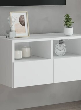VidaXL Tv-wandmeubel 60x30x30 cm bewerkt hout wit