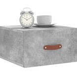 VidaXL Nachtkastje wandgemonteerd 35x35x20 cm betongrijs