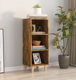 VidaXL Dressoir 34,5x32,5x90 cm bewerkt hout gerookt eikenkleurig