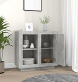 VidaXL Dressoir 80x40x75 cm betongrijs