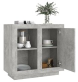 VidaXL Dressoir 80x40x75 cm betongrijs