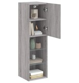 VidaXL Tv-meubels met LED-verlichting 2 st 30,5x30x102 cm grijs sonoma