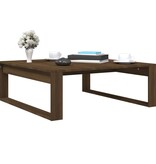 VidaXL Salontafel 100x100x35 cm bewerkt hout bruin eikenkleur