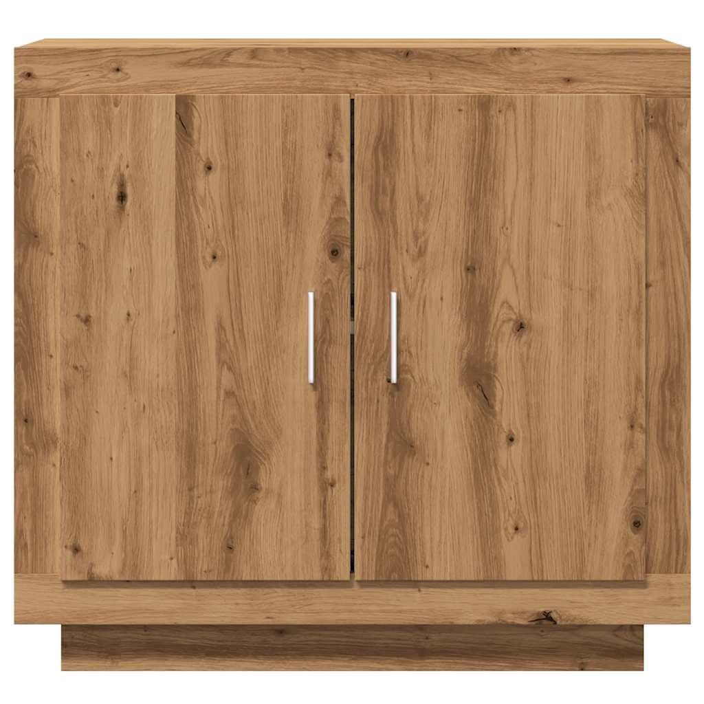VidaXL Dressoir 80x40x75 cm bewerkt hout artisanaal eikenkleur