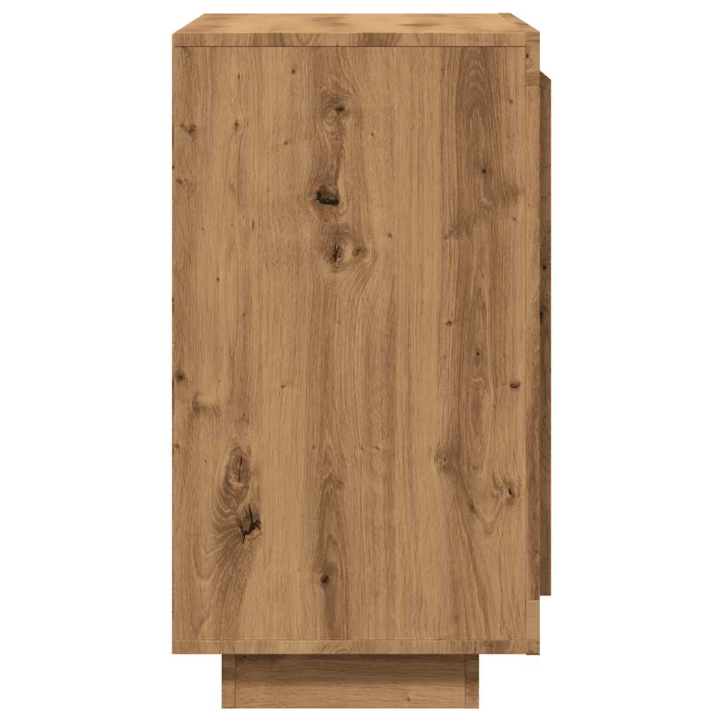 VidaXL Dressoir 80x40x75 cm bewerkt hout artisanaal eikenkleur