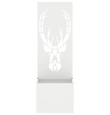 VidaXL Tuinplant met Decoratief Paneel Wit 50 x 140 cm