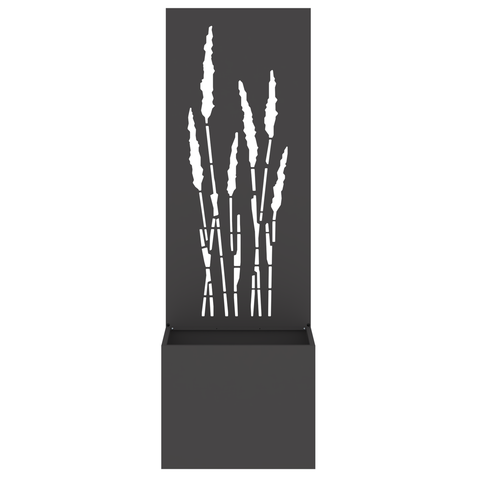 VidaXL Tuinplant met Decoratief Paneel Zwart 50 x 140 cm