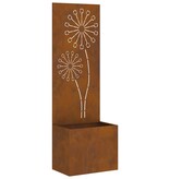 VidaXL Tuinplant met Decoratief Paneel Roestig 50 x 140 cm Cortenstaal