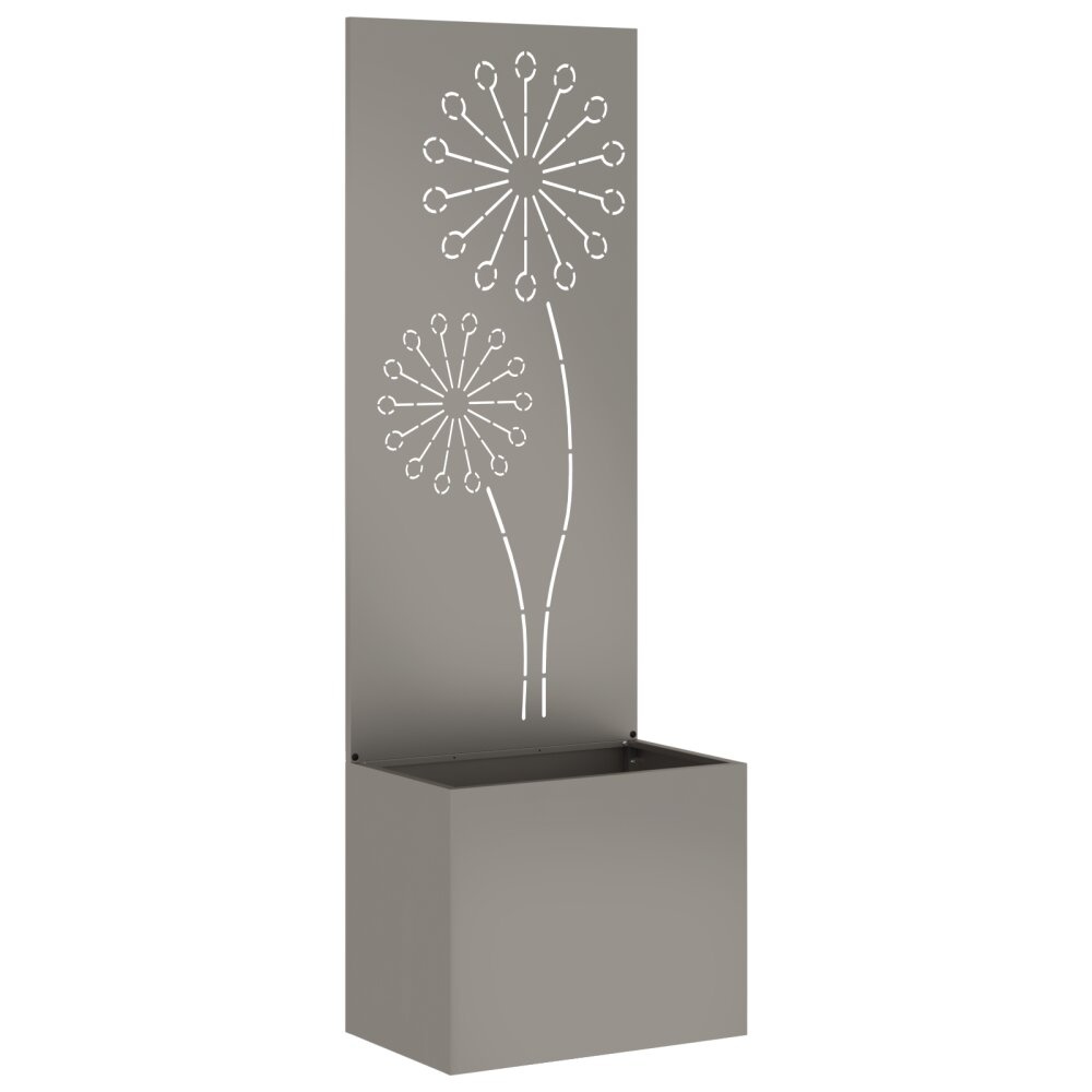 VidaXL Tuinplant met Decoratief Paneel Roestig 50 x 140 cm Cortenstaal