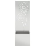 VidaXL Tuinplant met Decoratief Paneel Zilver 50 x 140 cm