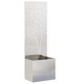 VidaXL Tuinplant met Decoratief Paneel Zilver 50 x 140 cm