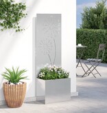VidaXL Tuinplant met Decoratief Paneel Zilver 50 x 140 cm