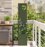 VidaXL Tuinplant met Decoratief Paneel Olijfgroen 32 x 140 cm