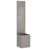 VidaXL Tuinplant met Decoratief Paneel Roestig 32 x 140 cm Cortenstaal